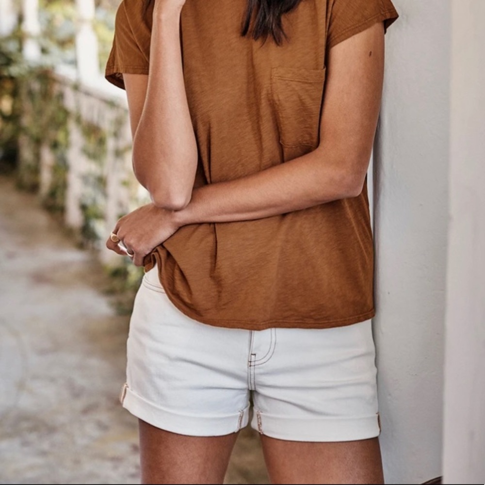 NEW Velvet by Graham & Spencer Natalie Roll Hem Shorts